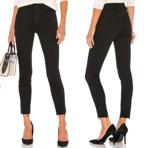 Mother Black The Pixie Ankle Fray Jeans in Not Guilty